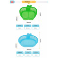 Cesta plástica de frutas dibujo con tamiz